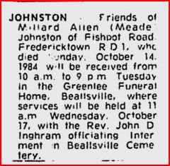 Millard Allen Johnston